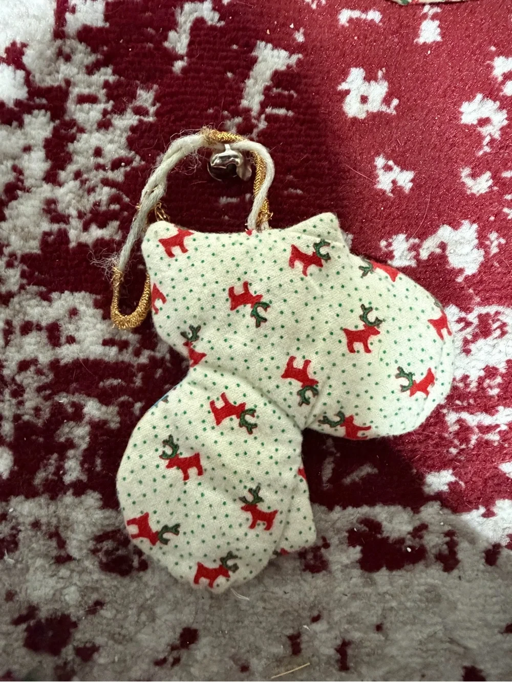 Vintage Cat Ornament Pair